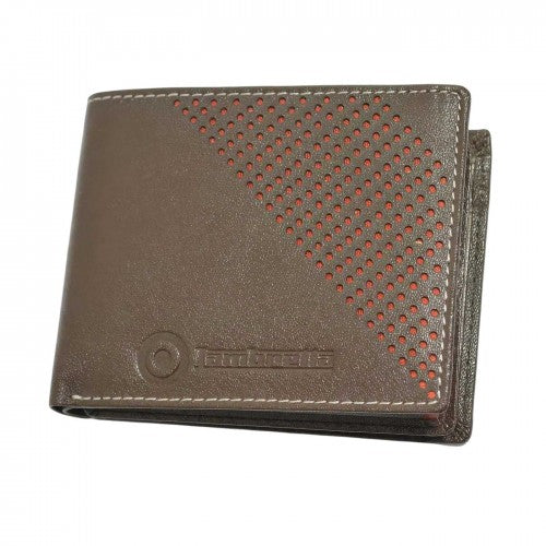 Front - Lambretta Perforated Leather Wallet
