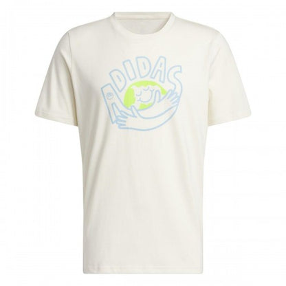 Front - Adidas Mens Change Through Graphic Sports T-Shirt
