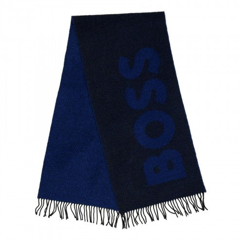 Front - Boss Mens Logo Wool Midweight Scarf