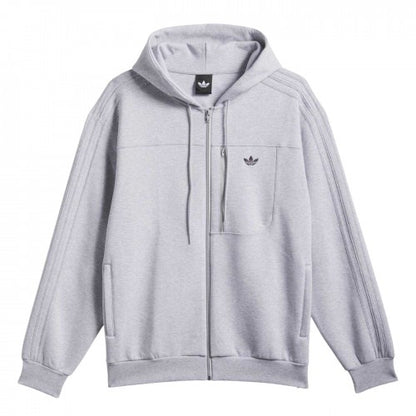 Front - Adidas Unisex Adult Originals Long-Sleeved Full Zip Hoodie