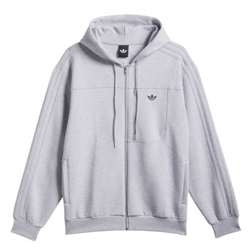 Front - Adidas Unisex Adult Originals Long-Sleeved Full Zip Hoodie