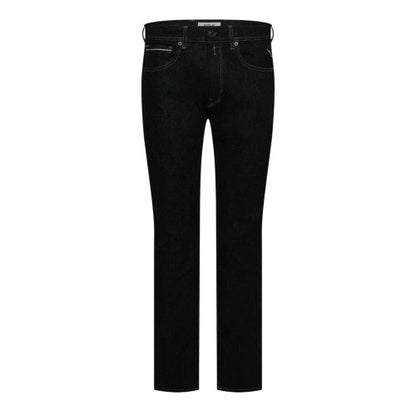 Front - Replay Mens Denim Straight Jeans