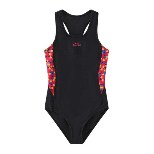 Front - Slazenger Girls One Piece Swimsuit