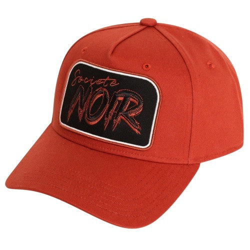 Front - Societe Noir Unisex Adult Script Logo Snapback Cap