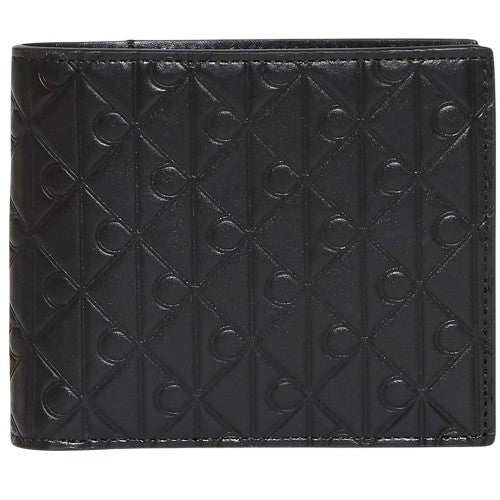 Front - Calvin Klein Embossed Leather Wallet