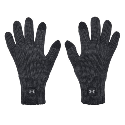 Front - Under Armour Mens Halftime Knitted Wool Gloves