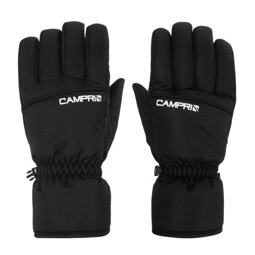 Front - Campri Mens Logo Ski Gloves