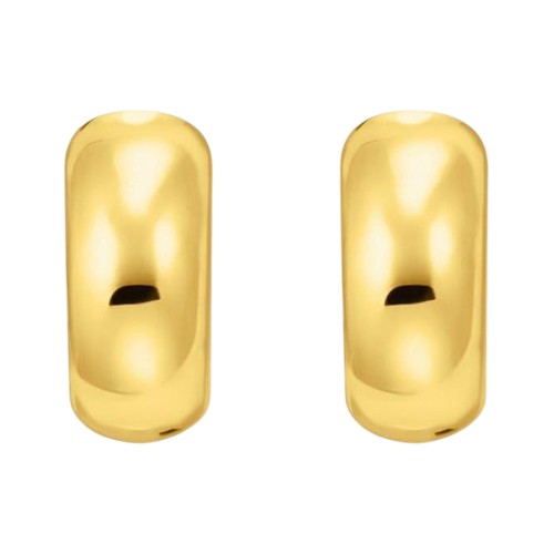 Front - Thomas Sabo Polished Chunky Hoop Earrings