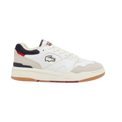 Front - Lacoste Mens Lineshot Leather Ortholite Trainers