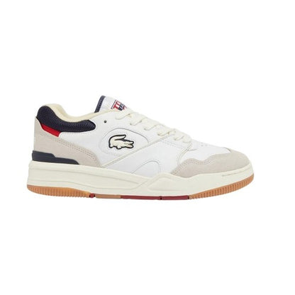 Front - Lacoste Mens Lineshot Leather Ortholite Trainers