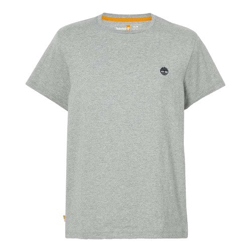 Front - Timberland Mens Oyster River Tree Logo Cotton Slim T-Shirt