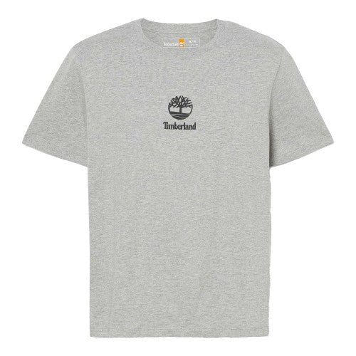 Front - Timberland Mens Logo Stack T-Shirt