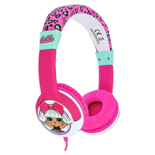 Front - LOL Surprise Girls Leopard Print Diva Headphones