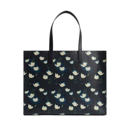 Front - Ted Baker Floral Faux Leather Tote Bag