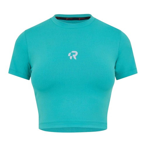 Front - Red Run Womens/Ladies Crop Top