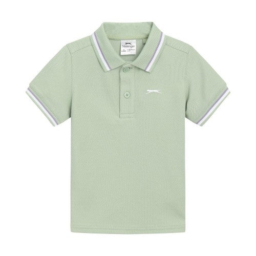 Front - Slazenger Childrens/Kids Cotton Blend Short-Sleeved Polo Shirt