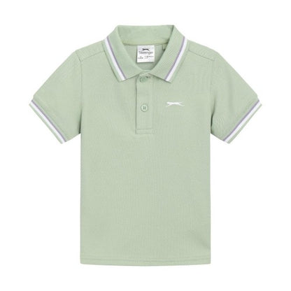 Front - Slazenger Childrens/Kids Cotton Blend Short-Sleeved Polo Shirt
