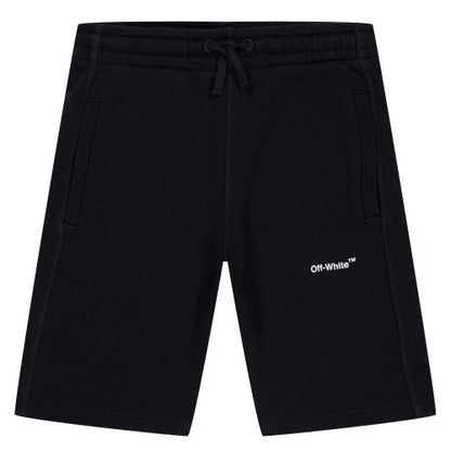 Front - Off White Childrens/Kids Helvetica Sweat Shorts