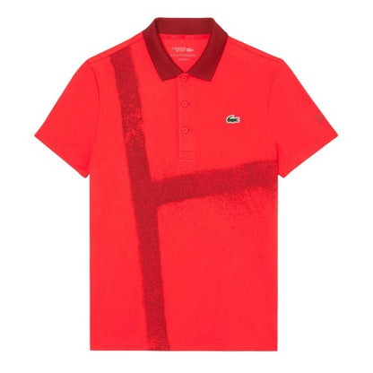 Front - Lacoste Mens Novak Djokovic Regular Short-Sleeved Polo Shirt