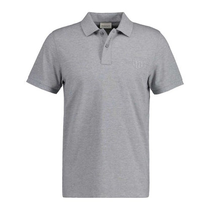 Front - Gant Mens Shield Short-Sleeved Polo Shirt