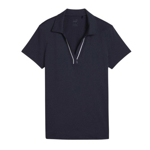 Front - Puma Womens/Ladies Cloudspun Piped Short-Sleeved Polo Shirt