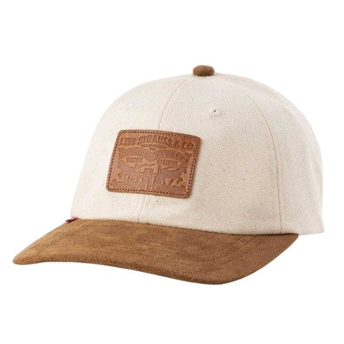 Front - Levis Logo Cotton Curved Peak Dad Hat