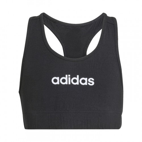 Front - Adidas Girls Linear Sports Bra