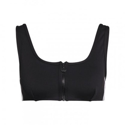 Front - Adidas Womens/Ladies Originals Zip Front Bikini Top