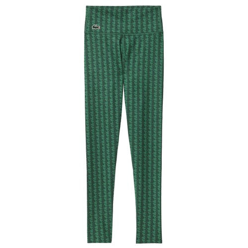 Front - Lacoste Womens/Ladies Monogram Sport Leggings