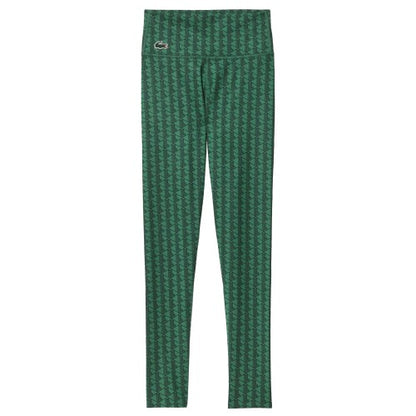 Front - Lacoste Womens/Ladies Monogram Sport Leggings