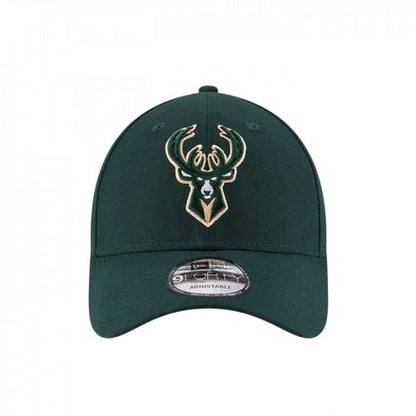 Front - Milwaukee Bucks Unisex Adult New Era 9Fifty Logo Baseball Cap
