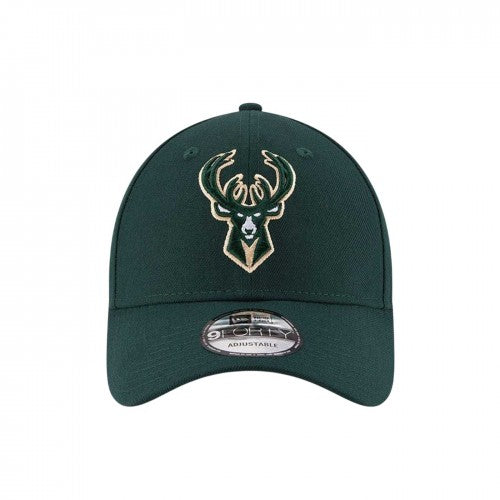 Front - Milwaukee Bucks Unisex Adult New Era 9Fifty Logo Baseball Cap