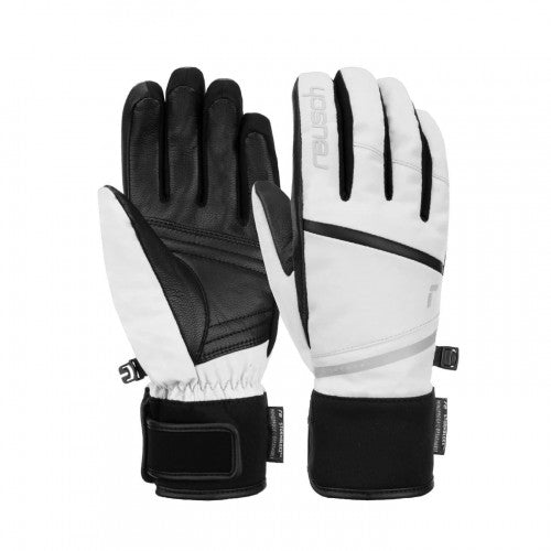 Front - Reusch Unisex Adult Tessa Colour Block Ski Gloves