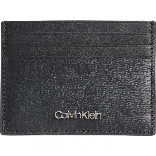 Front - Calvin Klein Minimalism Leather Card Holder
