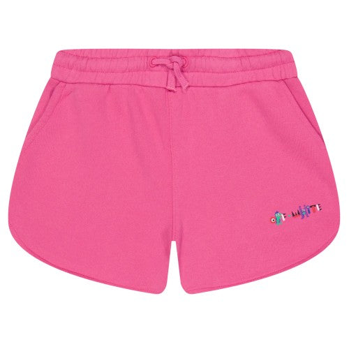 Front - Off White Childrens/Kids Monster Shorts