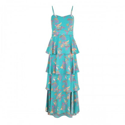 Front - Biba Womens/Ladies Tiered Maxi Dress