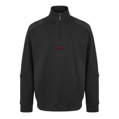 Front - Hugo Mens Atlas Half Zip Sweatshirt
