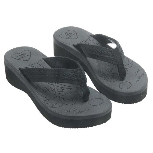 Front - Rocket Dog Womens/Ladies Tizzy Platform Flip Flops