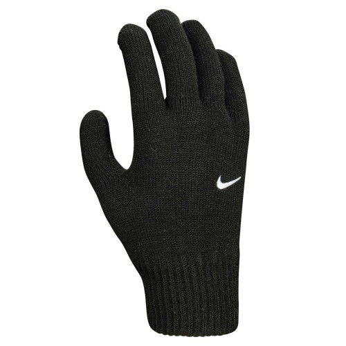 Front - Nike Unisex Adult Ribbed Cuff Knitted Swoosh Gloves