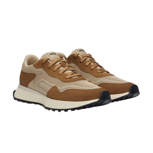 Front - Boss Mens Jonah Suede Trainers