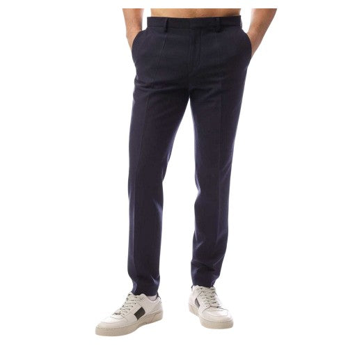 Front - Hugo Mens Hesten Wool Blend Trousers
