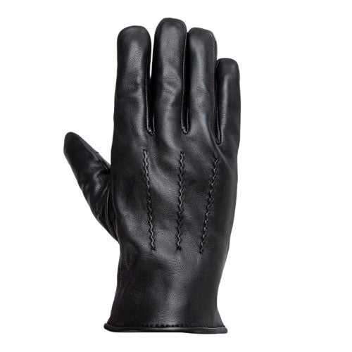 Front - Pretty Green Mens Sheepskin 3 Point Stitch Glove