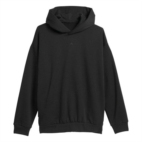 Front - Adidas Unisex Adult Relaxed Fit Basketball Hoodie