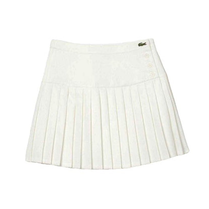 Front - Lacoste Womens/Ladies Knitted Tennis Skirt
