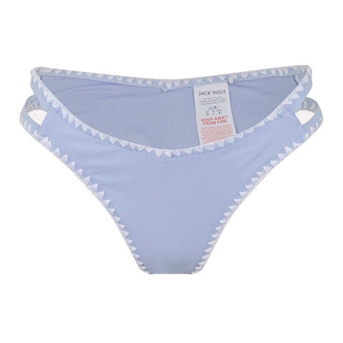 Front - Jack Wills Womens/Ladies Crochet Trim Bikini Bottoms