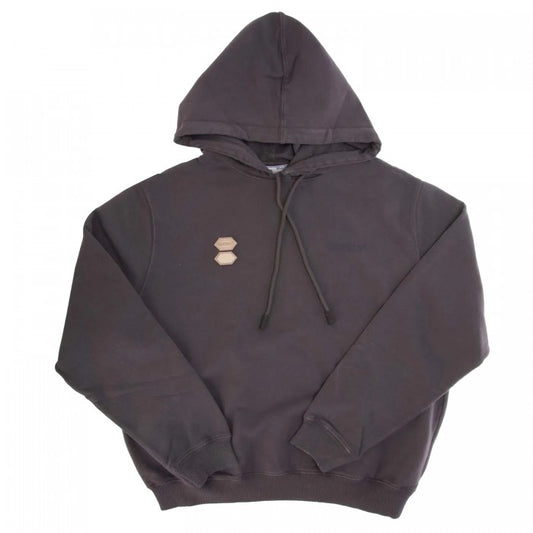 Front - Off White Womens/Ladies Patches Regular Hoodie