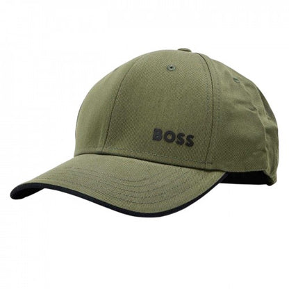 Front - Boss Bold Monotone Logo Curved Peak Baseball Cap