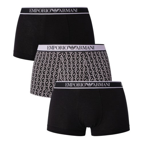 Front - Emporio Armani Mens Boxer Shorts (Pack of 3)