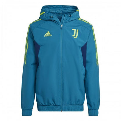 Front - Adidas Mens Juventus FC All Weather Jacket