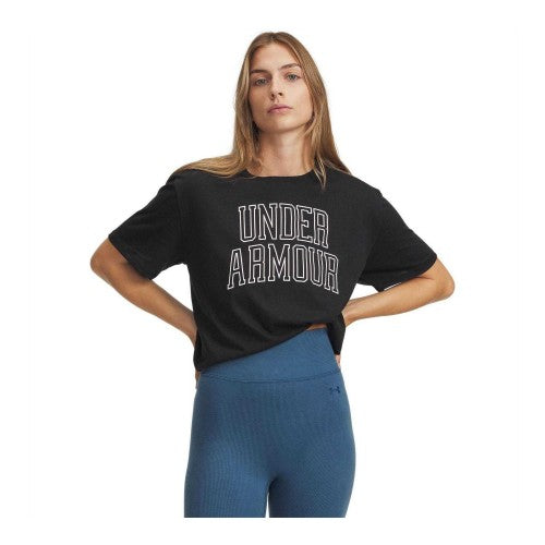 Front - Under Armour Womens/Ladies Varsity Oversized T-Shirt